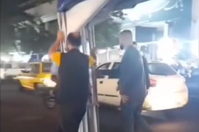 جمع آوری بساط گستری و رفع سد معبر در رشت