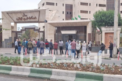 تجمع اعتراضی متقاضیان مسکن ملی در رشت